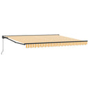 Markiseramme Gul og Hvid 400 × 300 cm