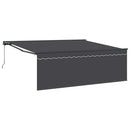 Utrækkelig Markise Antracit 400 × 300 cm Polyester og Aluminium