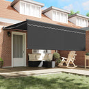 Utrækkelig Markise Antracit 400 × 300 cm Polyester og Aluminium