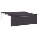 Utrækkelig Markise Antracit 400 × 300 cm Polyester og Aluminium