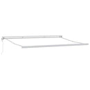 Udtrækkelig markise Rød og Sort 400 × 300 cm Stof og Metal