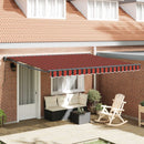 Markiseramme Orange og Sort 400 × 300 cm