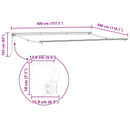 Markiseramme Anthracit og hvid 400 × 300 cm