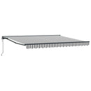 Markiseramme Anthracit og hvid 400 × 300 cm