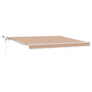Markiseduge Flerfarvet 400 × 300 cm Polyester