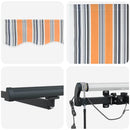 Markiseduge Flerfarvet 400 × 300 cm Polyester