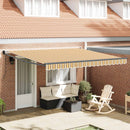 Markise Flerfarvet 400 × 300 cm Polyester og metal