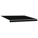 Utrækkelig Markise Sort 400 ×300 cm Stof