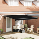 Markiseduge Sort 400 × 300 cm Polyester