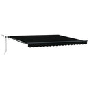 Markiseduge Sort 400 × 300 cm Polyester