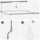 Utrækkelig Markise Beige 400 × 300 cm Polyester og Aluminium