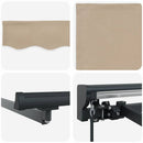 Markiseramme Beige 400 × 300 cm Polyester med PU belægning