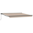 Markiseramme Beige 400 × 300 cm Polyester med PU belægning