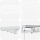 Udtrækkelig markise Hvid 400 × 300 cm Stof og aluminium