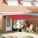 Markiseduge Rød 400 × 300 cm Polyester