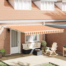Utrækkelig Markise Gul og orange 400 × 350 cm