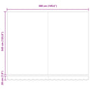 Utrækkelig Markise Beige 400 × 350 cm Polyester og Stål