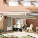Utrækkelig Markise Beige 400 ×350 cm Stof