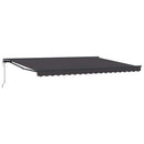 Markiseramme Antracit 450 × 300 cm Polyester med PU belægning