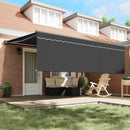 Utrækkelig Markise Antracit 450 × 300 cm Polyester og Aluminium