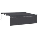 Utrækkelig Markise Antracit 450 × 300 cm Polyester og Aluminium