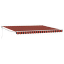 Markise Orange og Brun 450 x 300 x 165 cm Polyester og metal