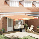 Utrækkelig Markise Gul og orange 450 × 300 cm