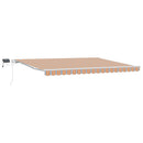 Udtrækkelig markise Flerfarvet 450 × 300 cm Stof og aluminium
