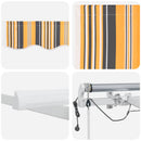 Markiseduge Flerfarvet 450 × 300 cm Polyester