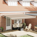 Markise Beige 450 x 300 x 165 cm Polyester og metal