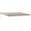 Markise Beige 450 x 300 x 165 cm Polyester og metal
