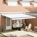 Markise Hvid 450 x 300 x 165 cm Polyester og metal