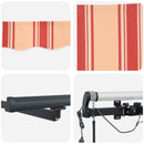 Markiseduge Gul og orange 450 × 350 cm Polyester