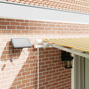 Udtrækkelig markise Flerfarvet 450 × 350 cm Stof og aluminium