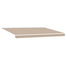 Udtrækkelig markise Beige 450 × 350 cm Stof og aluminium