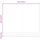 Markise Hvid 450 x 350 x 165 cm Polyester