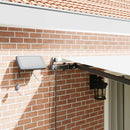 Utrækkelig Markise Hvid 450 ×350 cm Stof