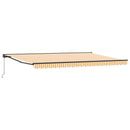 Markiseramme Gul og Hvid 500 × 300 cm