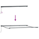Markiseramme Gul og Hvid 500 × 300 cm