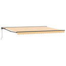 Markiseramme Gul og Hvid 500 × 300 cm