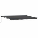 Markiseramme Antracit 500 × 300 cm Polyester med PU belægning