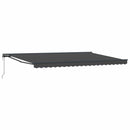 Markiseramme Antracit 500 × 300 cm Polyester med PU belægning