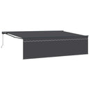 Utrækkelig Markise Antracit 500 × 300 cm Polyester og Aluminium