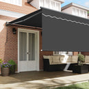 Utrækkelig Markise Antracit 500 × 300 cm Polyester og Aluminium