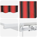 Markise Orange og Brun 500 x 300 x 165 cm Polyester og metal