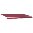 Markiseramme Bordeaux 500 × 300 cm Polyester med PU belægning