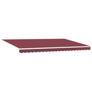 Markiseramme Bordeaux 500 × 300 cm Polyester med PU belægning