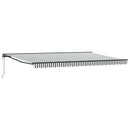 Markiseramme Anthracit og hvid 500 × 300 cm