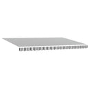 Markiseramme Anthracit og hvid 500 × 300 cm
