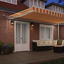 Utrækkelig Markise Gul og orange 500 × 300 cm